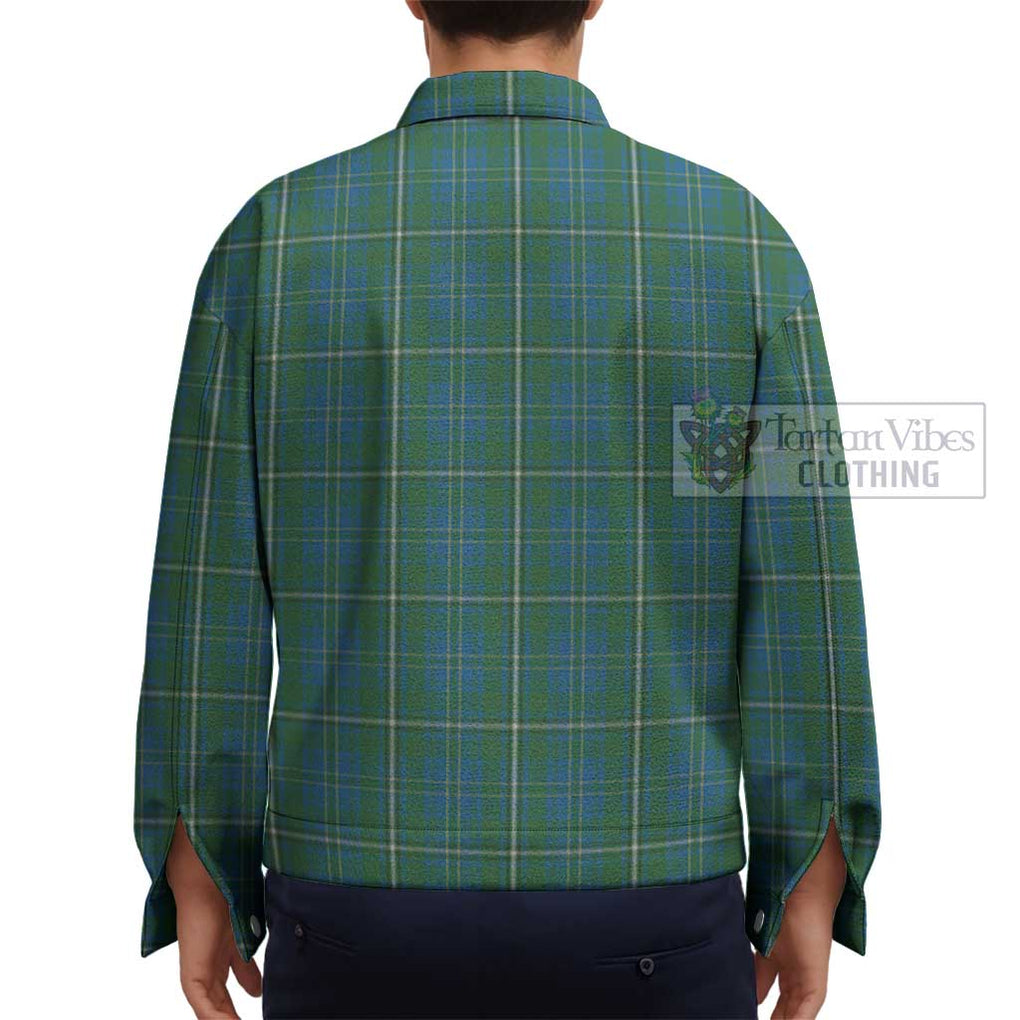 Hay Hunting Tartan Unisex Lapel Cotton Jacket - Tartan Vibes Clothing