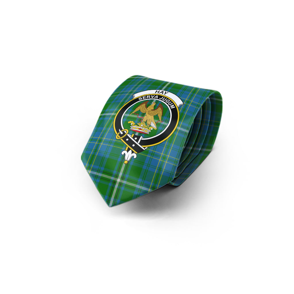 Hay Hunting Tartan Classic Necktie with Family Crest - Tartan Vibes Clothing