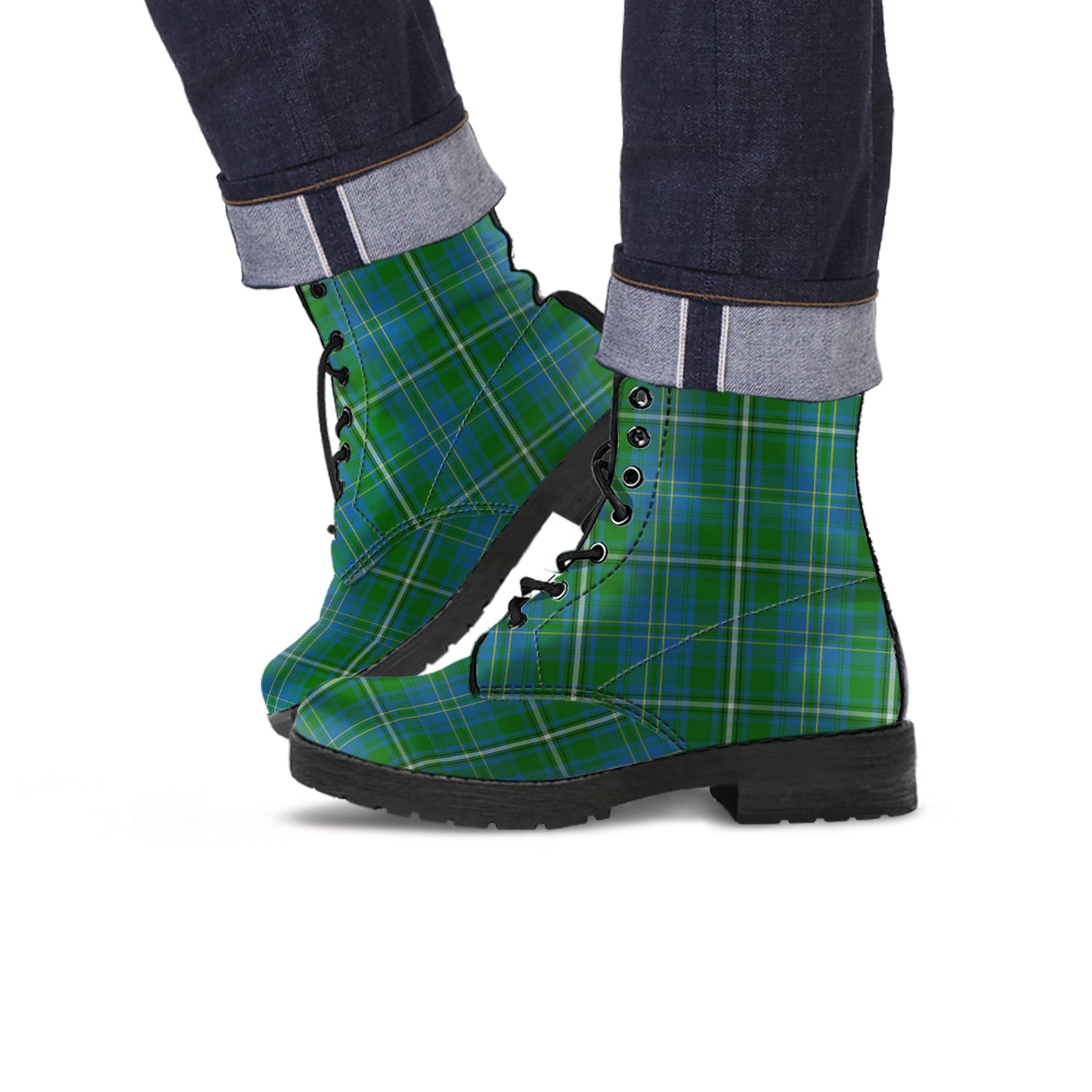 hay-hunting-tartan-leather-boots