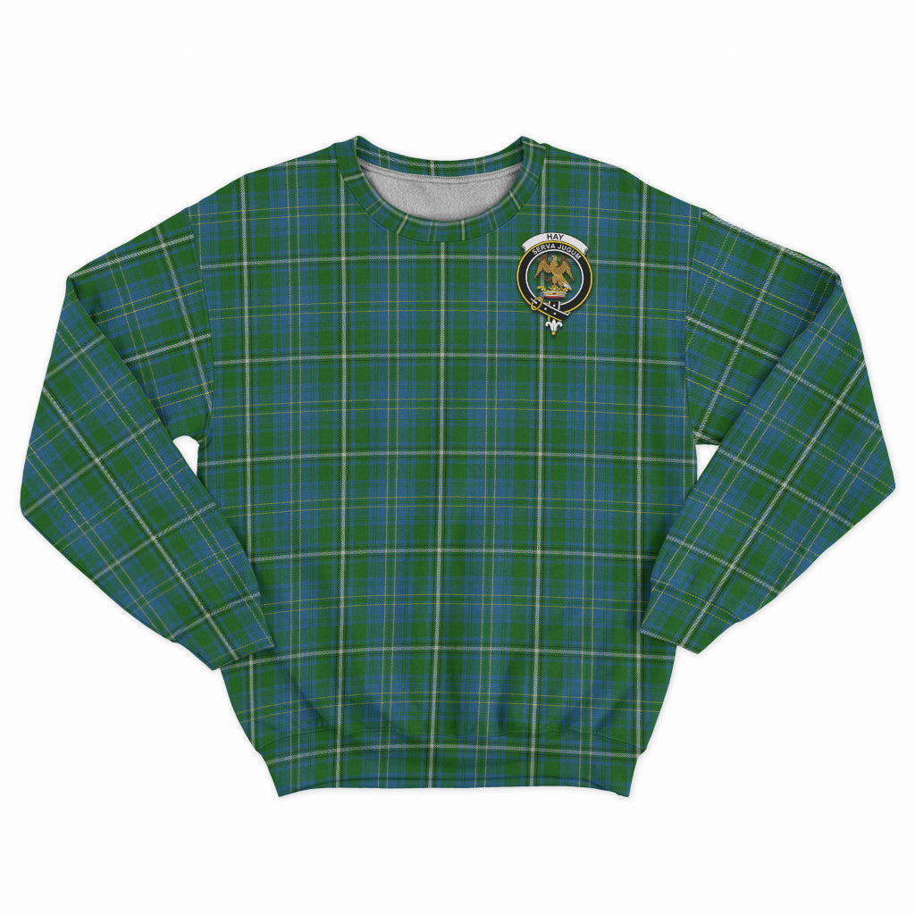 Hay Hunting Tartan Sweatshirt with Family Crest - Tartan Vibes Clothing