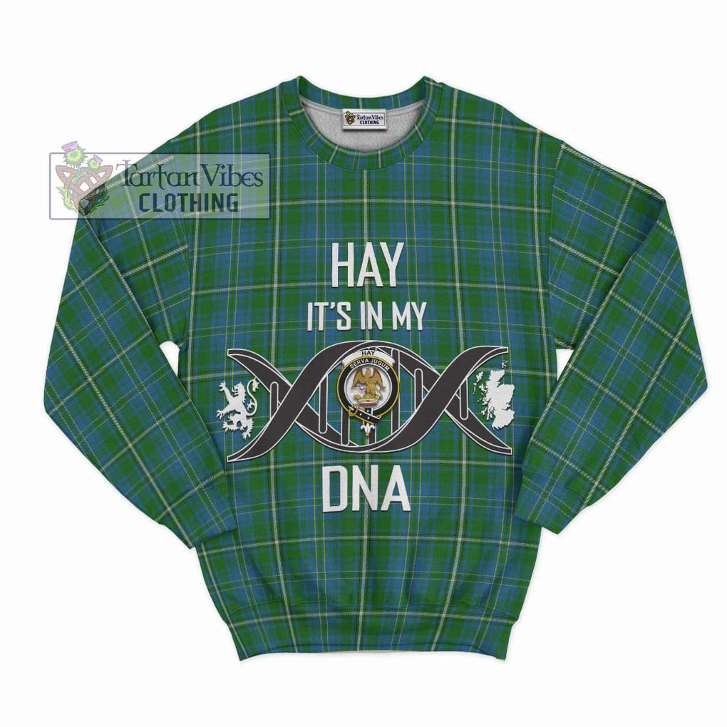 Hay Hunting Tartan Sweatshirt with Family Crest DNA In Me Style - Tartanvibesclothing Shop