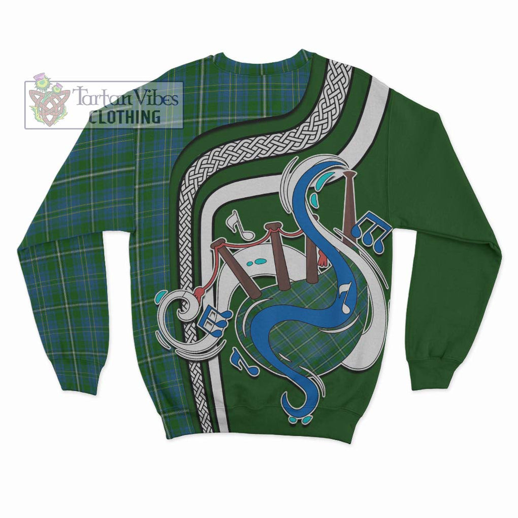 Tartan Vibes Clothing Hay Hunting Tartan Sweatshirt with Epic Bagpipe Style