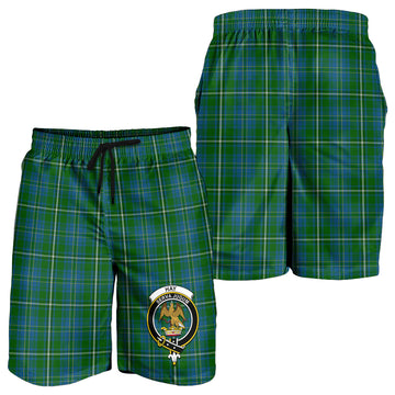 Hay Hunting Tartan Mens Shorts with Family Crest