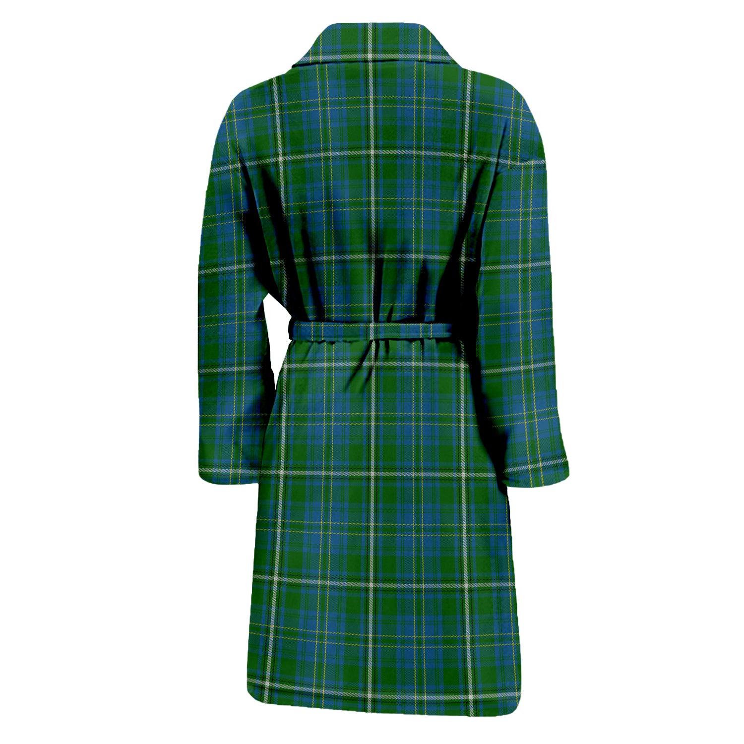 Hay Hunting Tartan Bathrobe with Family Crest - Tartan Vibes Clothing