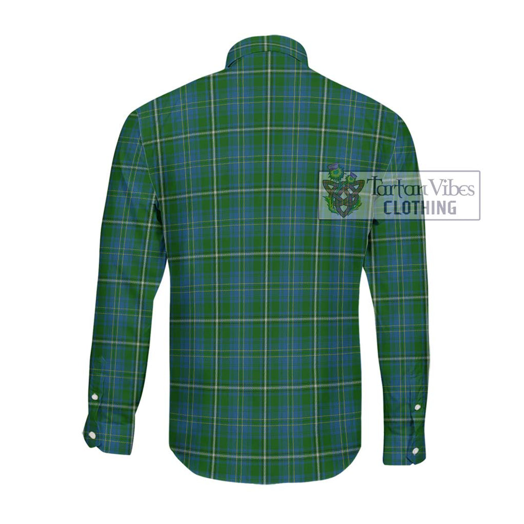 Hay Hunting Tartan Long Sleeve Button Shirt with Family Crest DNA In Me Style - Tartanvibesclothing Shop