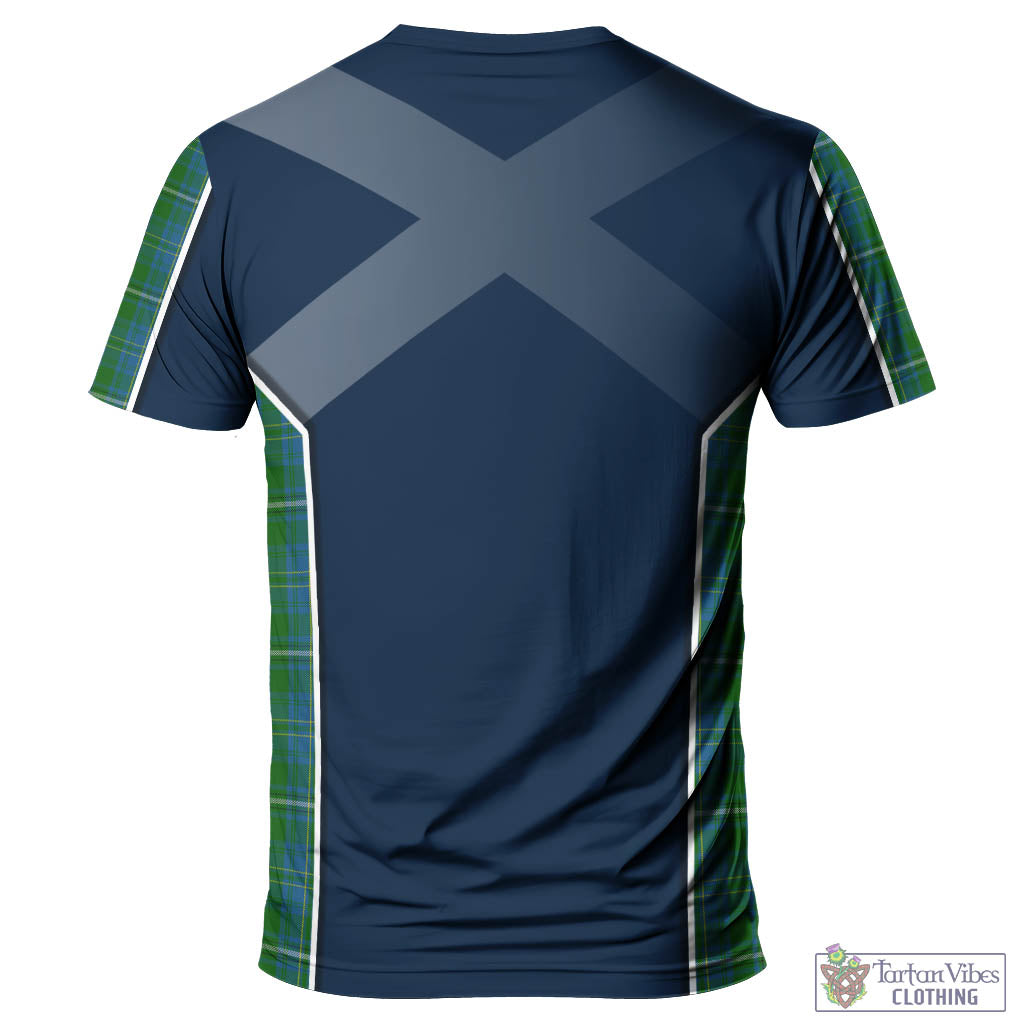 Tartan Vibes Clothing Hay Hunting Tartan T-Shirt with Family Crest and Lion Rampant Vibes Sport Style