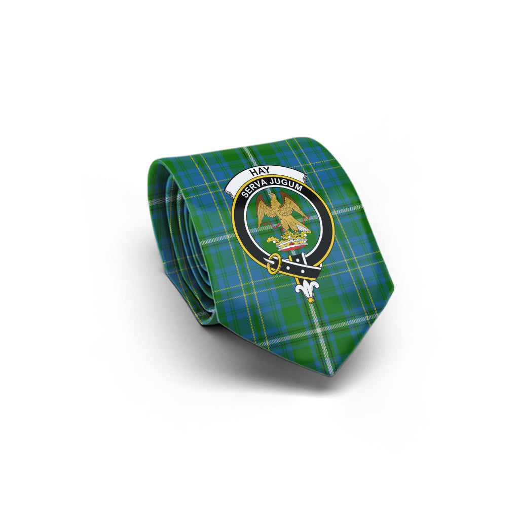 Hay Hunting Tartan Classic Necktie with Family Crest - Tartan Vibes Clothing