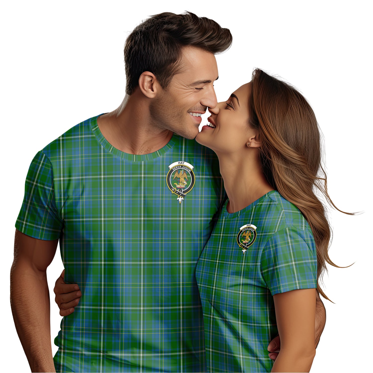 Hay Hunting Tartan T-Shirt with Family Crest - Tartan Vibes Clothing