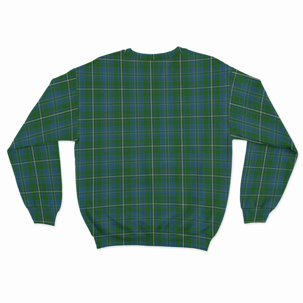 Hay Hunting Tartan Sweatshirt with Family Crest - Tartan Vibes Clothing