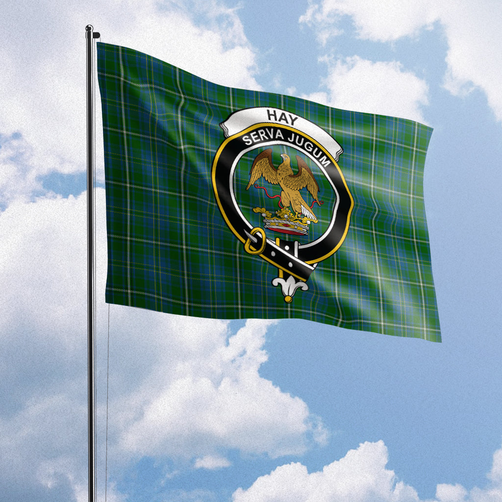 hay-hunting-tartan-flag-with-family-crest