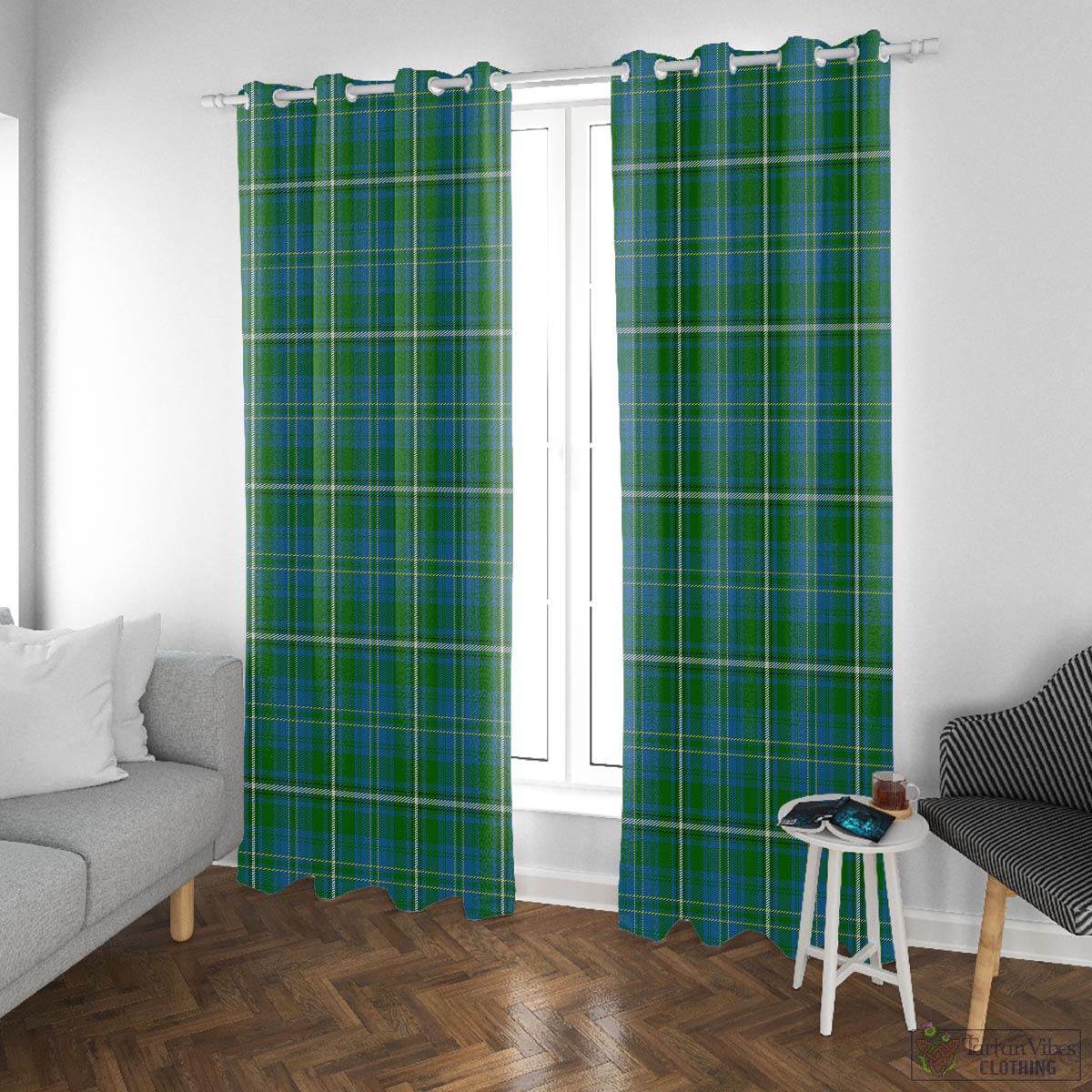 Hay Hunting Tartan Window Curtain