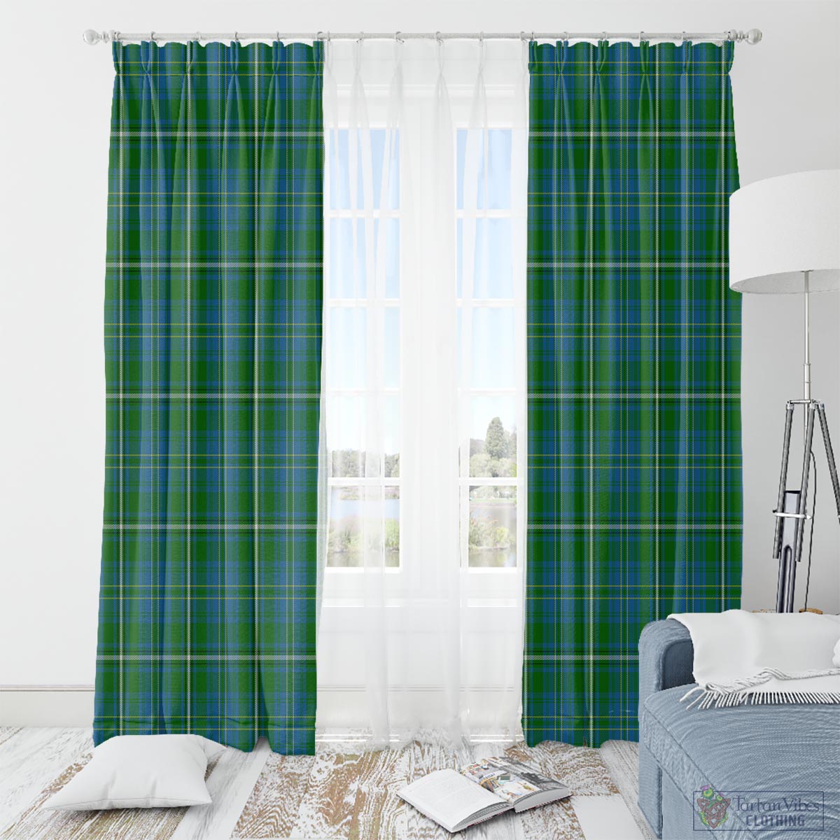 Hay Hunting Tartan Window Curtain