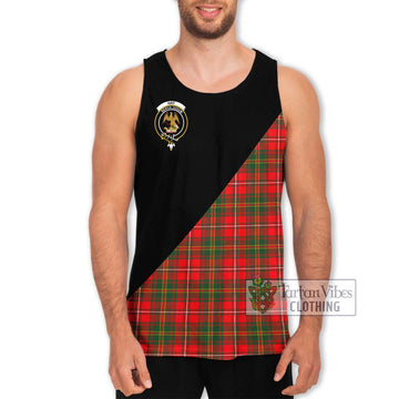 Hay Modern Tartan Men's Tank Top with Family Crest and Military Logo Style