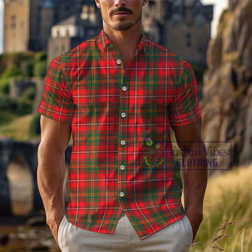 Hay Modern Tartan Cotton Hawaiian Shirt