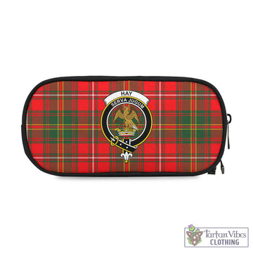 Hay Modern Tartan Pen and Pencil Case with Family Crest