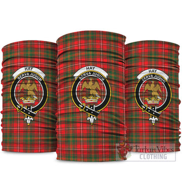 Hay Modern Tartan Neck Gaiters, Tartan Bandanas, Tartan Head Band with Family Crest