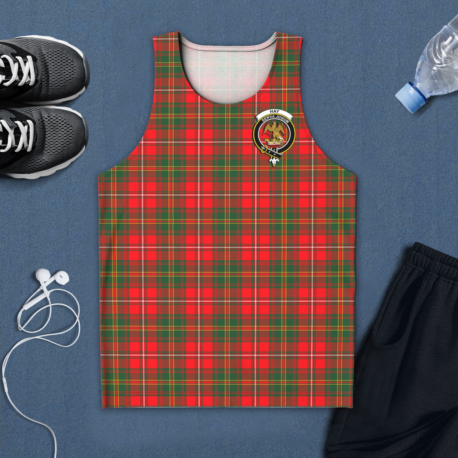 hay-modern-tartan-mens-tank-top-with-family-crest