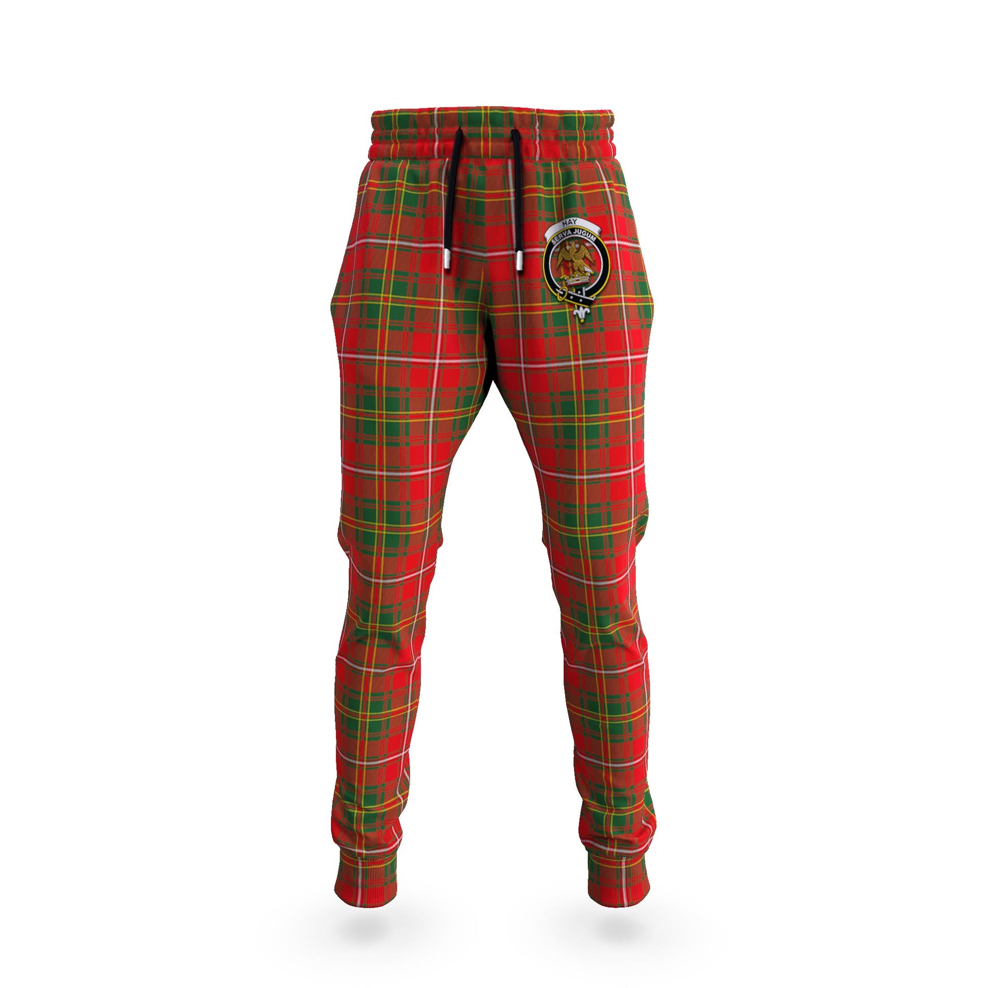 Hay Modern Tartan Joggers Pants with Family Crest 5XL - Tartan Vibes Clothing