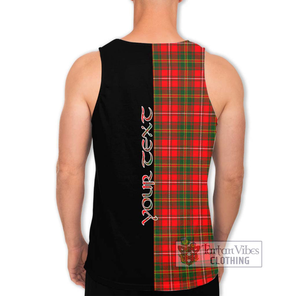 Hay Modern Tartan Men's Tank Top with Family Crest and Half Of Me Style - Tartanvibesclothing Shop