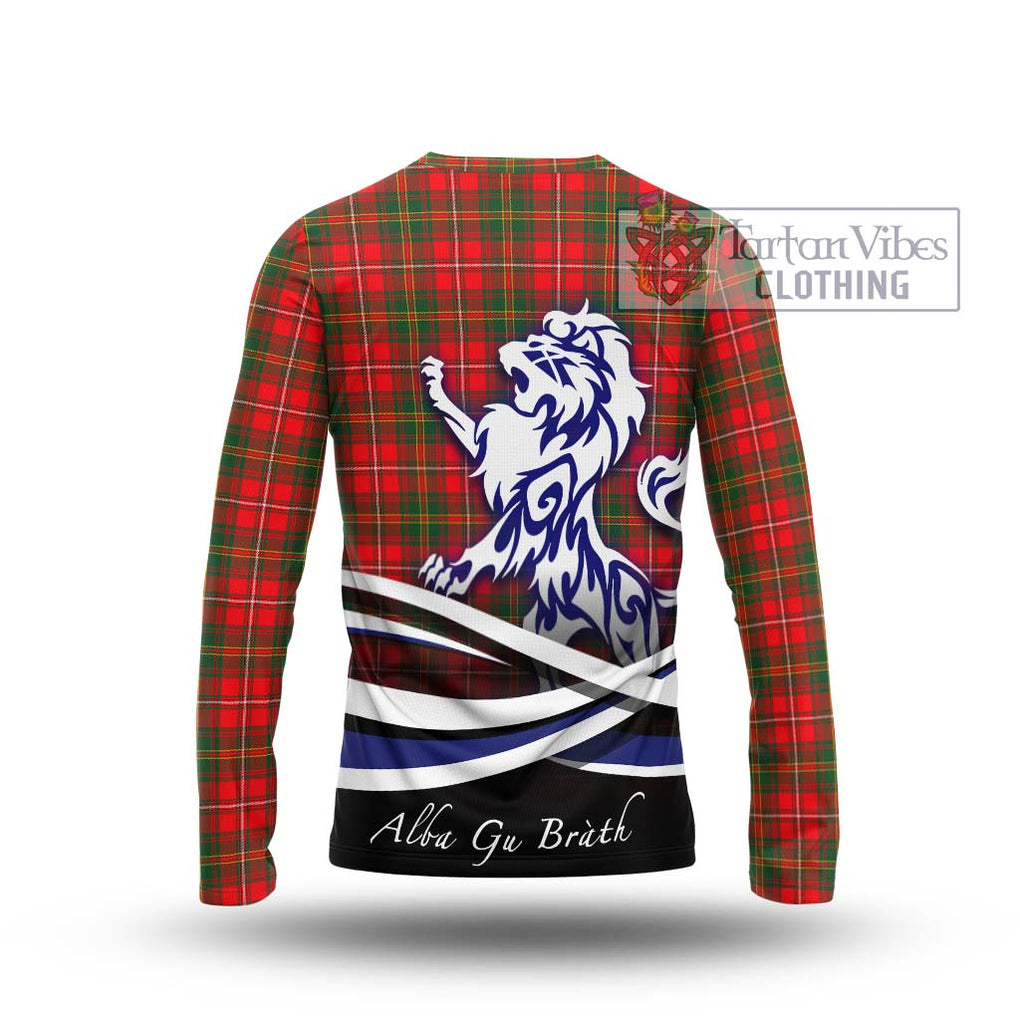 Hay Modern Tartan Long Sleeve T-Shirt with Alba Gu Brath Regal Lion Emblem - Tartanvibesclothing Shop