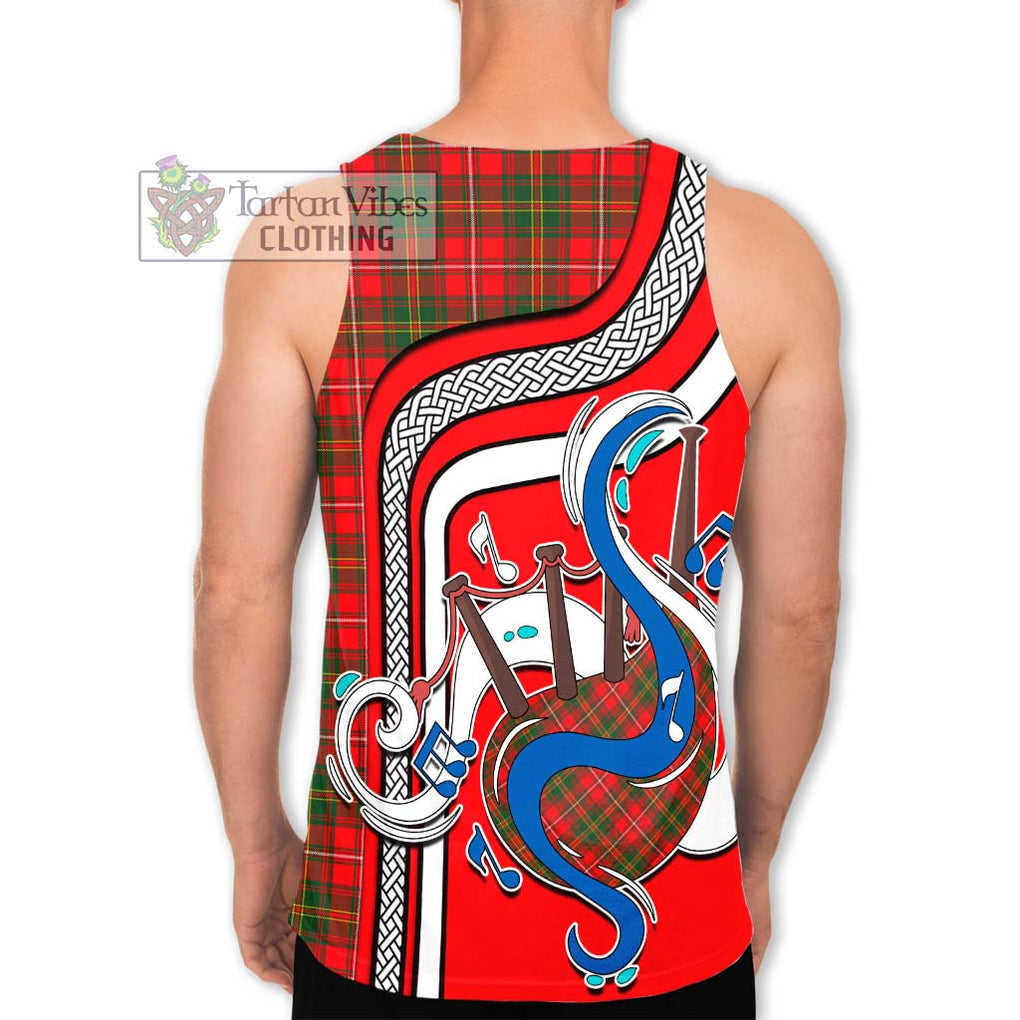 Hay Modern Tartan Men's Tank Top with Epic Bagpipe Style - Tartanvibesclothing Shop