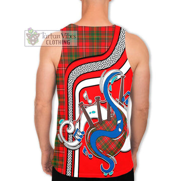 Hay Modern Tartan Men's Tank Top with Epic Bagpipe Style