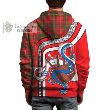 Hay Modern Tartan Hoodie with Epic Bagpipe Style