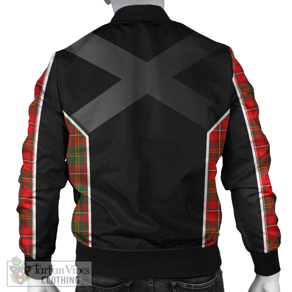 Tartan Vibes Clothing Hay Modern Tartan Bomber Jacket with Family Crest and Scottish Thistle Vibes Sport Style