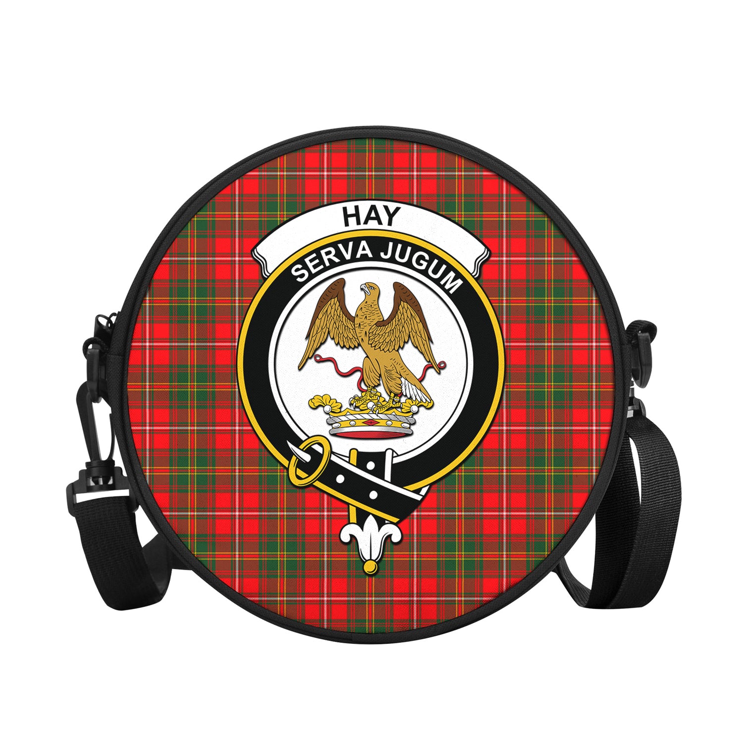 hay-modern-tartan-round-satchel-bags-with-family-crest