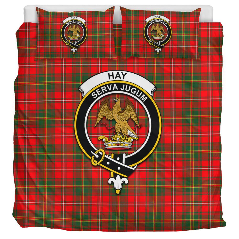 Hay Modern Tartan Bedding Set with Family Crest UK Bedding Set UK Super King 104*94 inch - Tartan Vibes Clothing