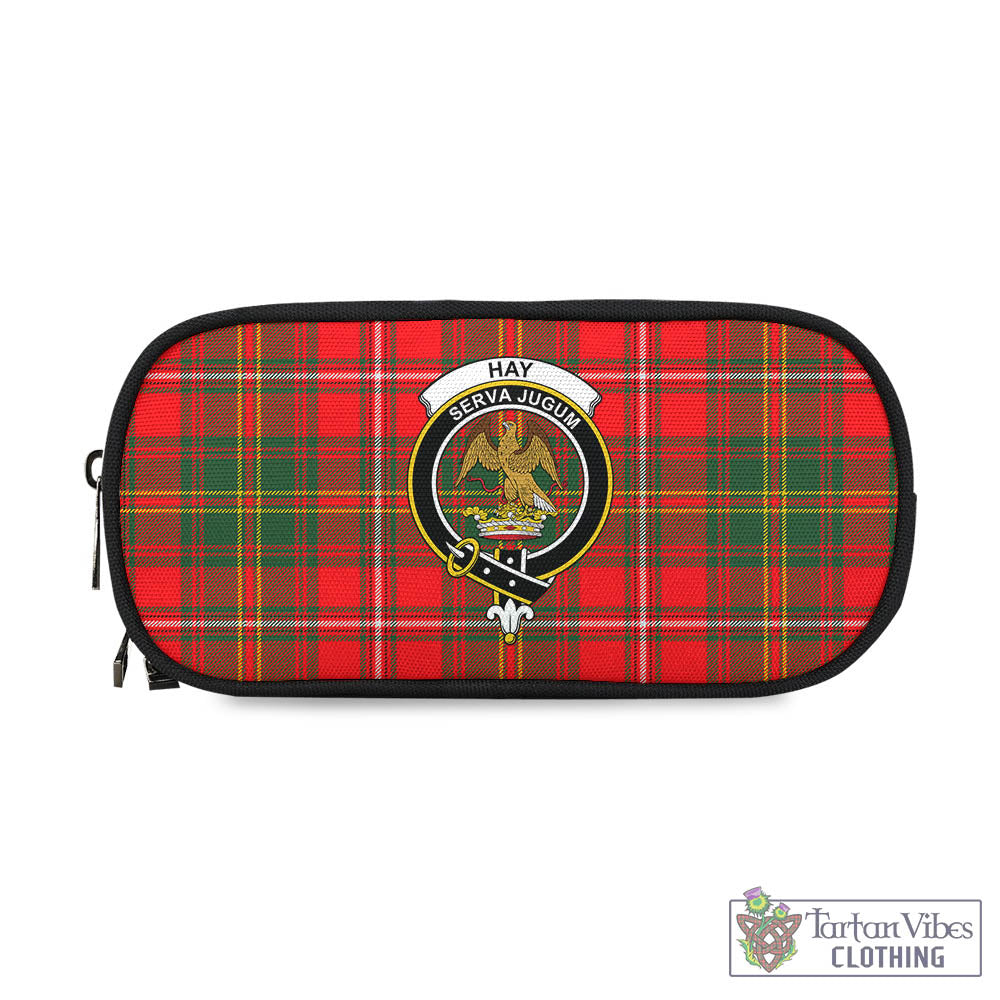 Tartan Vibes Clothing Hay Modern Tartan Pen and Pencil Case with Family Crest