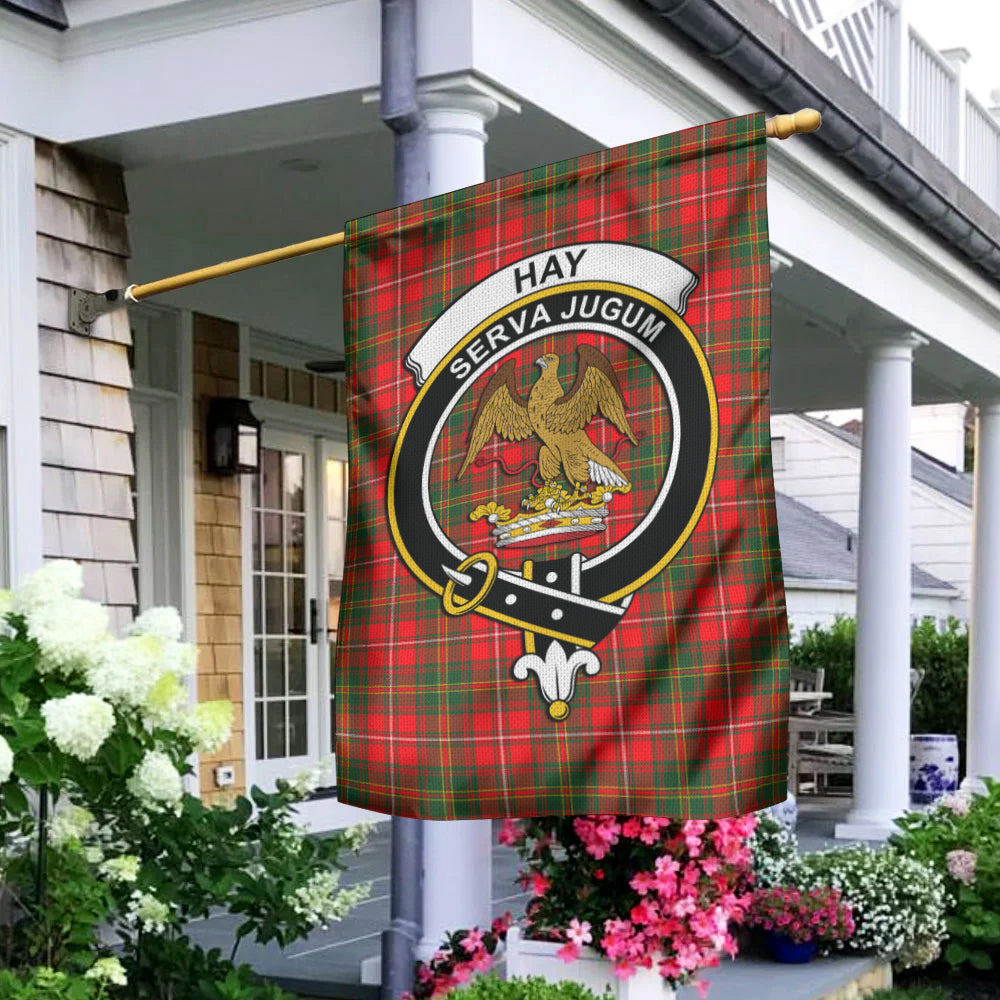 Hay Modern Tartan Flag with Family Crest - Tartan Vibes Clothing