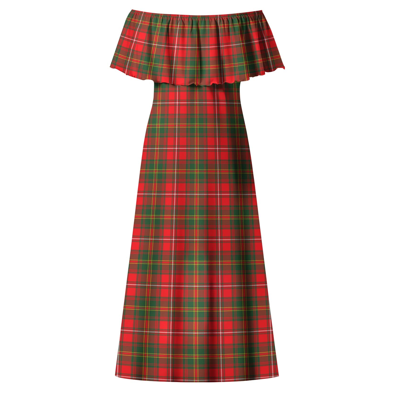 Hay Modern Tartan Off Shoulder Long Dress - Tartanvibesclothing