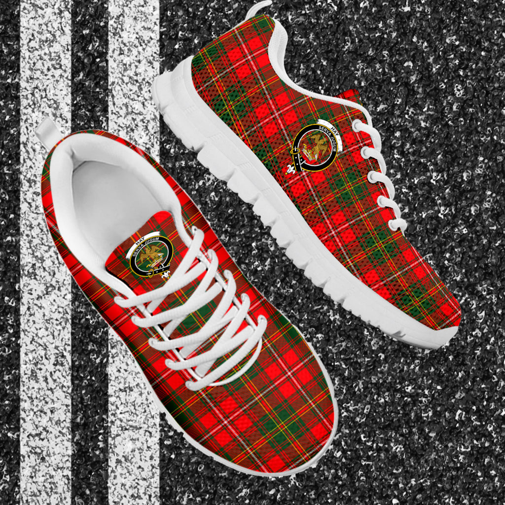 Hay Modern Tartan Sneakers with Family Crest - Tartan Vibes Clothing