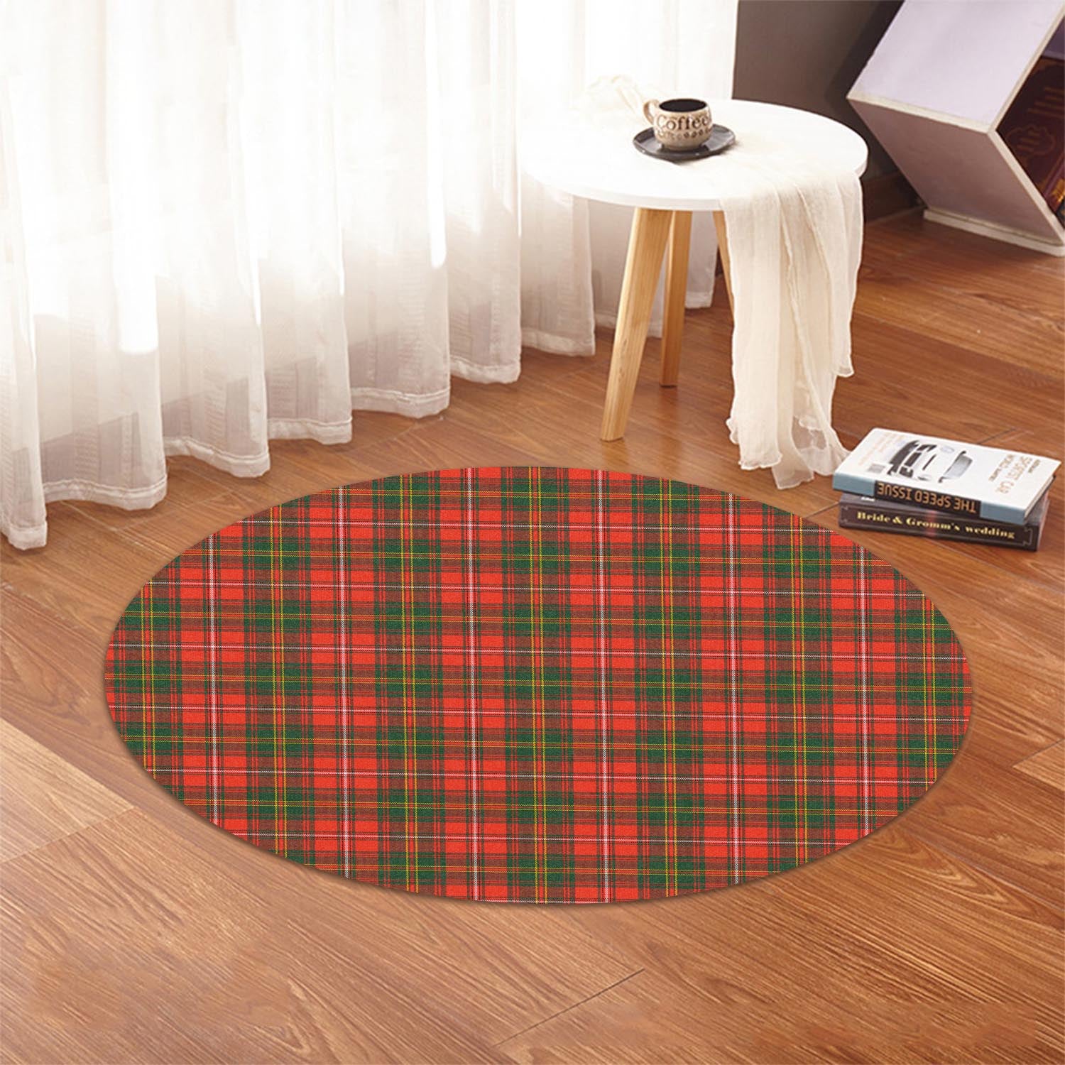 hay-modern-tartan-round-rug