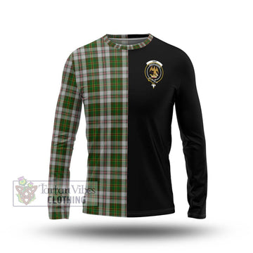 Hay White Dress Tartan Long Sleeve T-Shirt with Family Crest and Half Of Me Style