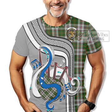 Hay White Dress Tartan T-Shirt with Epic Bagpipe Style