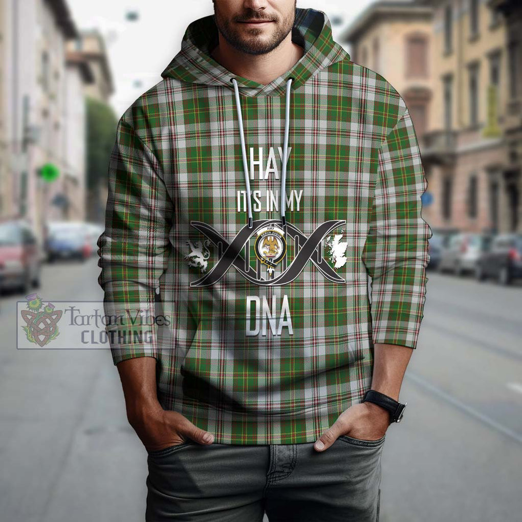 Hay White Dress Tartan Hoodie with Family Crest DNA In Me Style Pullover Hoodie - Tartanvibesclothing Shop