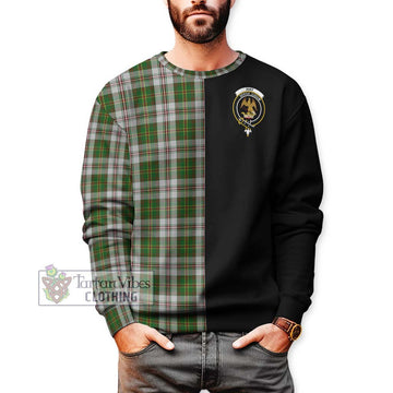 Hay White Dress Tartan Sweatshirt with Family Crest and Half Of Me Style