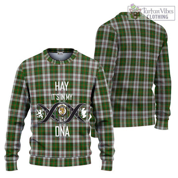 Hay White Dress Tartan Ugly Sweater with Family Crest DNA In Me Style