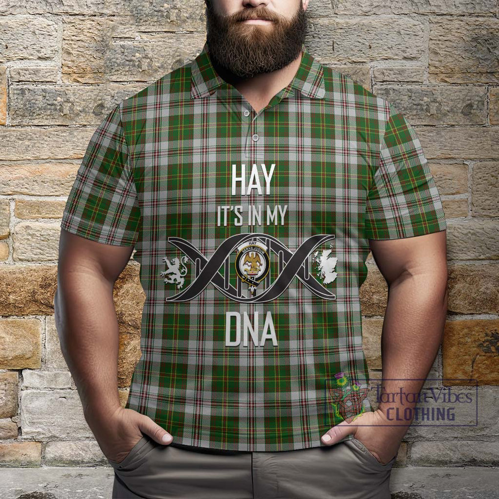 Hay White Dress Tartan Polo Shirt with Family Crest DNA In Me Style Kid - Tartanvibesclothing Shop