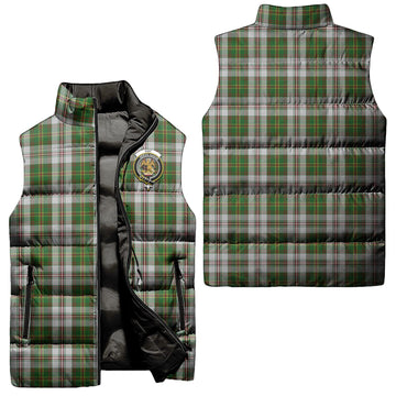 Hay White Dress Tartan Sleeveless Puffer Jacket with Family Crest