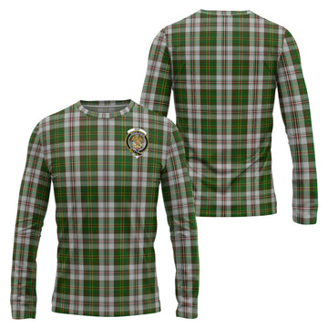 Hay White Dress Tartan Long Sleeve T-Shirt with Family Crest