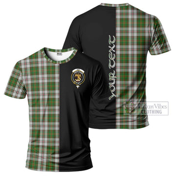 Hay White Dress Tartan T-Shirt with Family Crest and Half Of Me Style