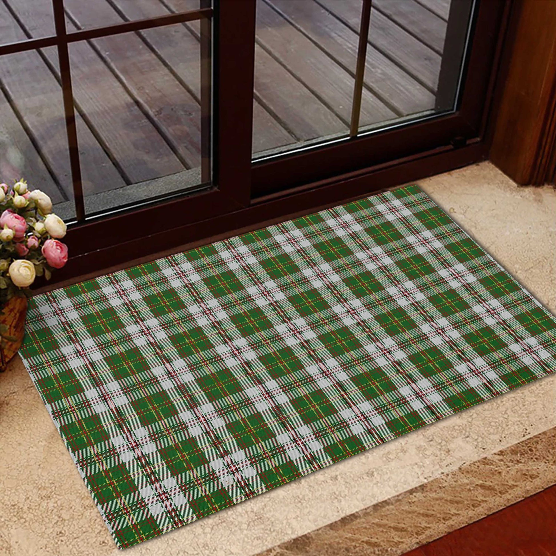 Hay White Dress Tartan Door Mat - Tartanvibesclothing