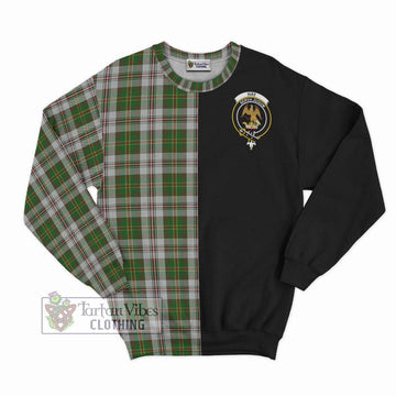 Hay White Dress Tartan Sweatshirt with Family Crest and Half Of Me Style