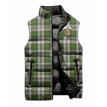 Hay White Dress Tartan Sleeveless Puffer Jacket with Family Crest