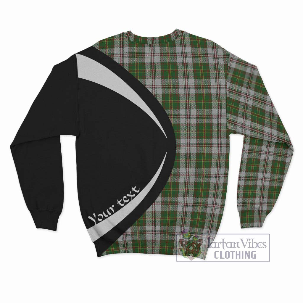 Hay White Dress Tartan Sweatshirt with Family Crest Circle Style - Tartan Vibes Clothing