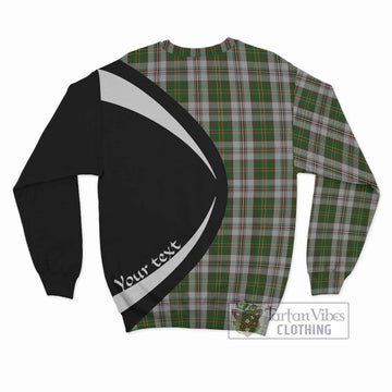 Hay White Dress Tartan Sweatshirt with Family Crest Circle Style