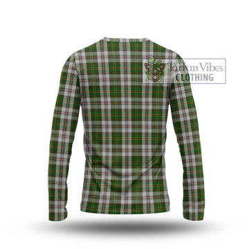 Hay White Dress Tartan Long Sleeve T-Shirt with Family Crest DNA In Me Style